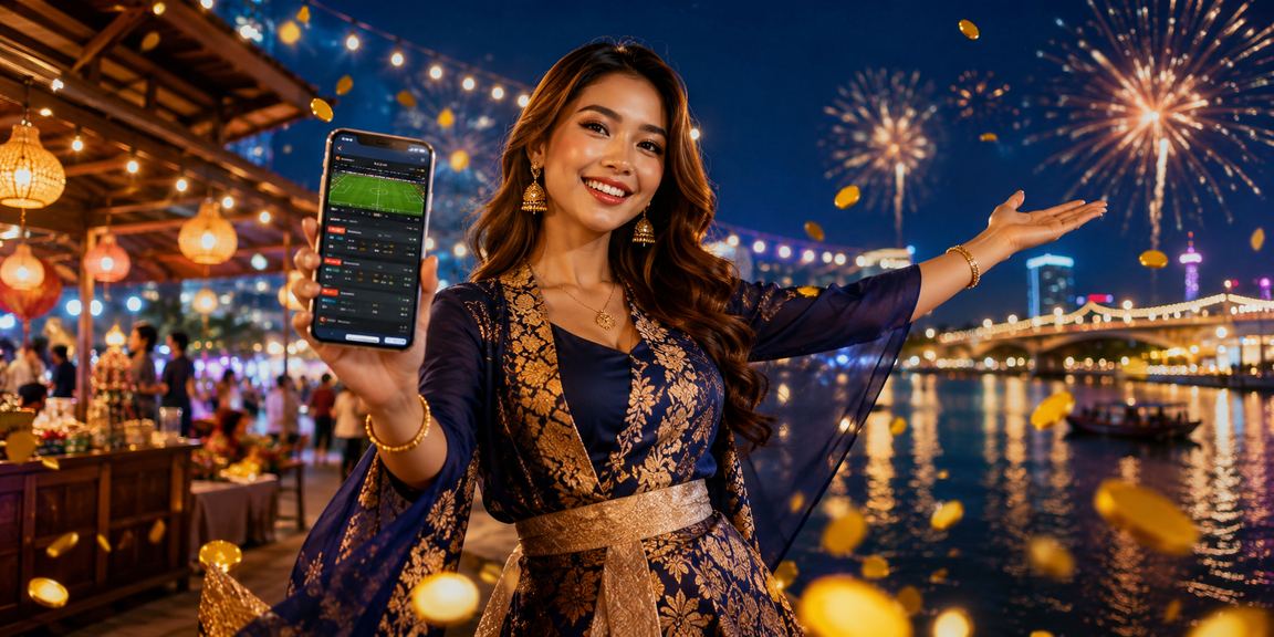 Pemain Malaysia menggunakan aplikasi kasino p1605 di telefon Android